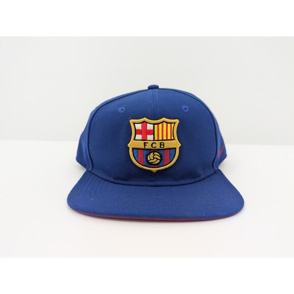 EUC Nike TRUE FBC FC Barcelona Futbol Blue Hat Adjustable Snapback Cap OSFA - Picture 2 of 7